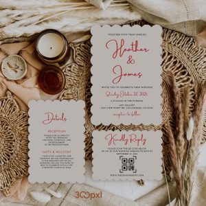 Vellum and Different Shaped Invites