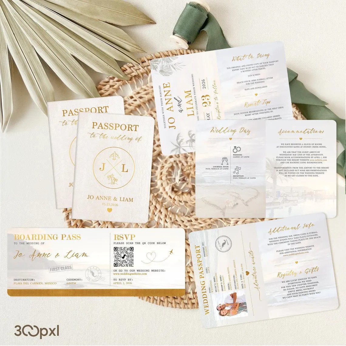 Destination Passport Invites